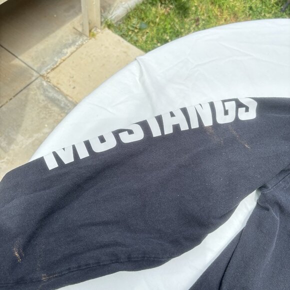 GILDAN Heavy 100% Cotton TearAway Long Sleeve Unisex LARGE Black Graphic Tee - Picture 3 of 16